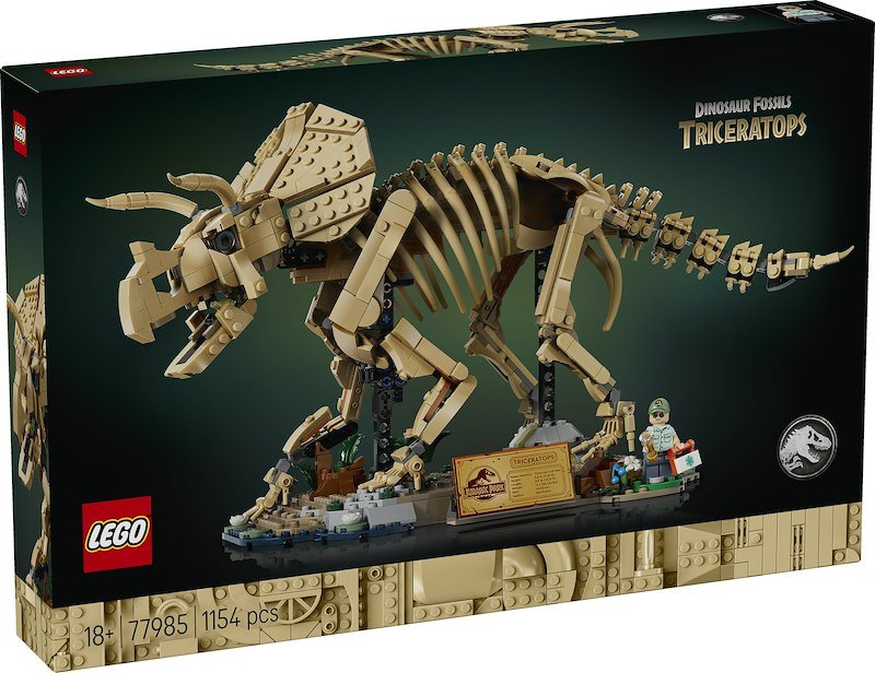 Lego® Jurassic World Fossili di dinosauro: Triceratopo 77985