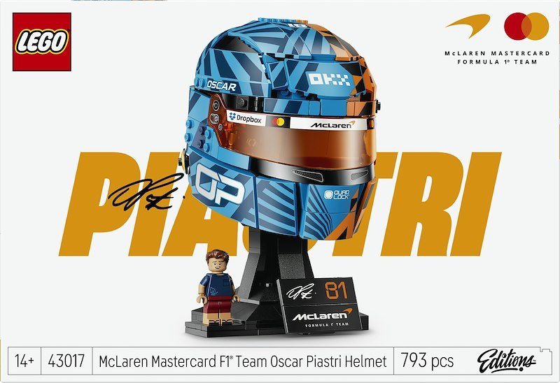 Lego® Casco di Oscar Piastri McLaren Mastercard F1® Team 43017