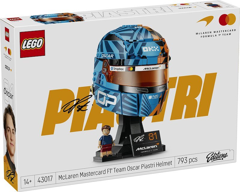 Lego® Casco di Oscar Piastri McLaren Mastercard F1® Team 43017