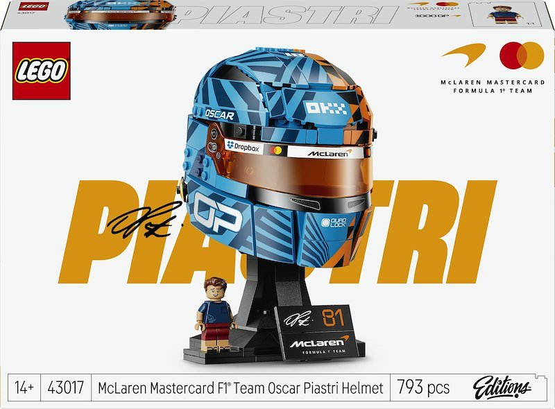 Lego® Casco di Oscar Piastri McLaren Mastercard F1® Team 43017
