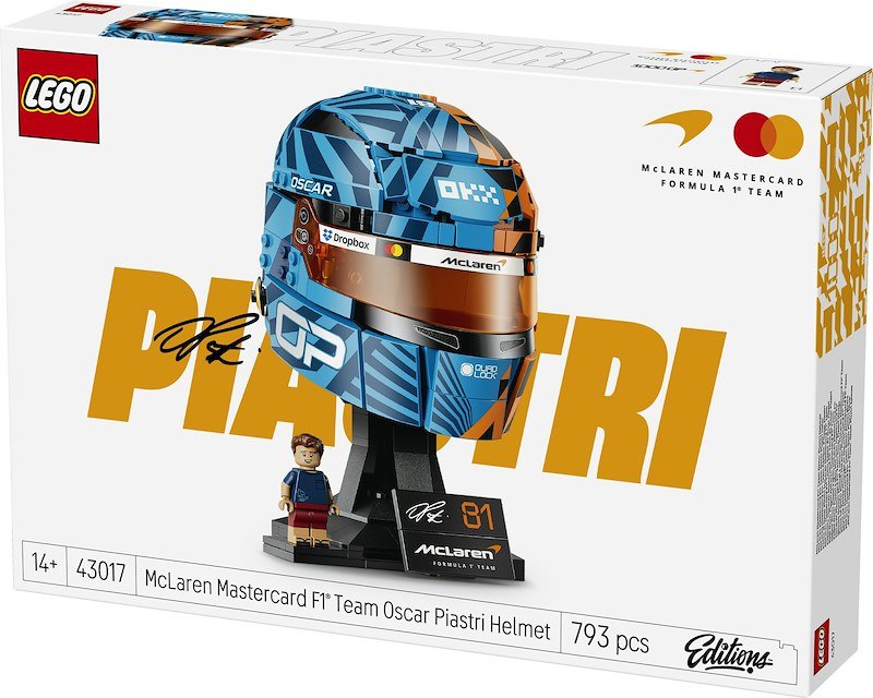 Lego® Casco di Oscar Piastri McLaren Mastercard F1® Team 43017