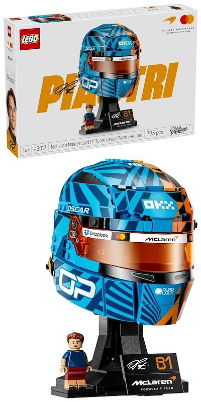 Lego® Casco di Oscar Piastri McLaren Mastercard F1® Team 43017