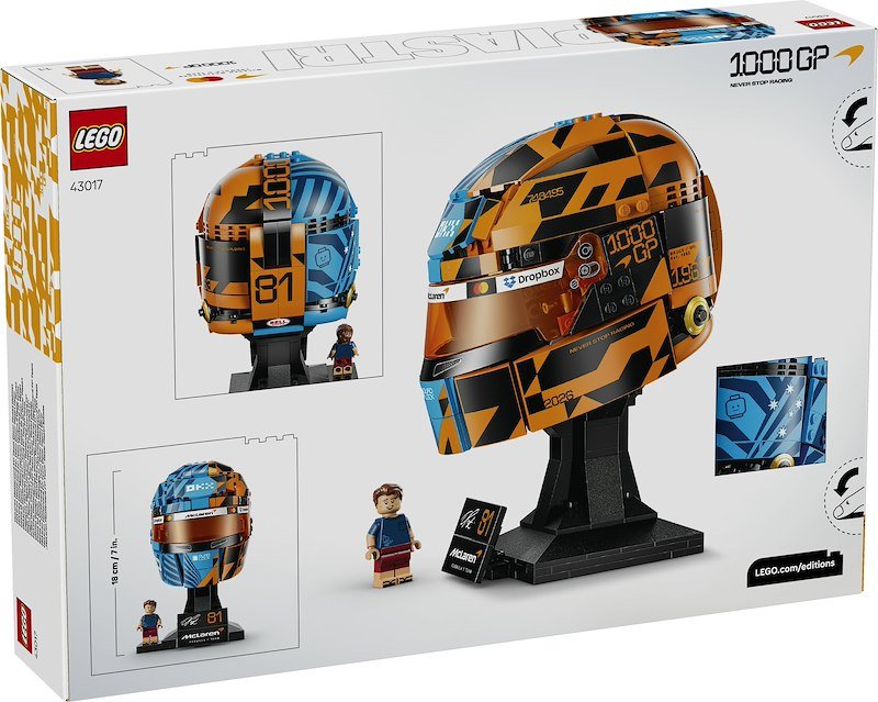 Lego® Casco di Oscar Piastri McLaren Mastercard F1® Team 43017