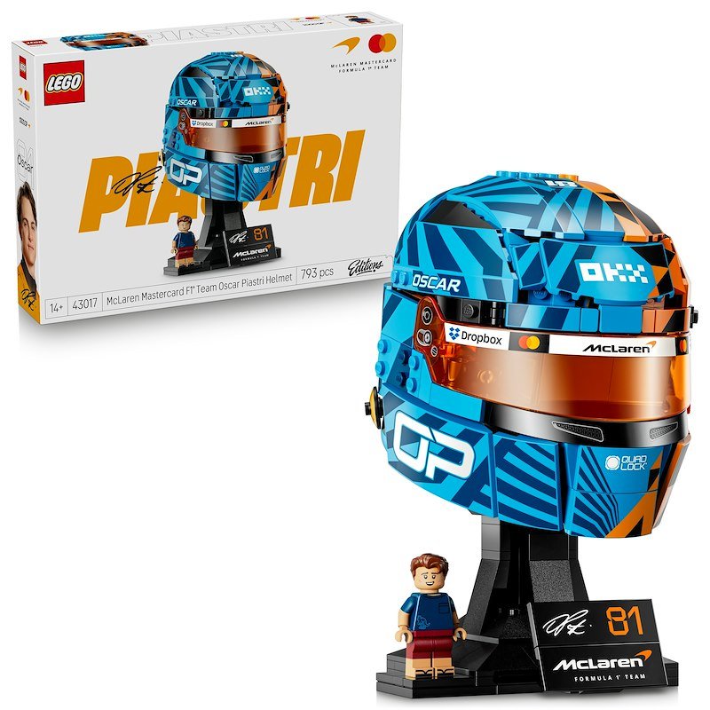 Lego® Casco di Oscar Piastri McLaren Mastercard F1® Team 43017