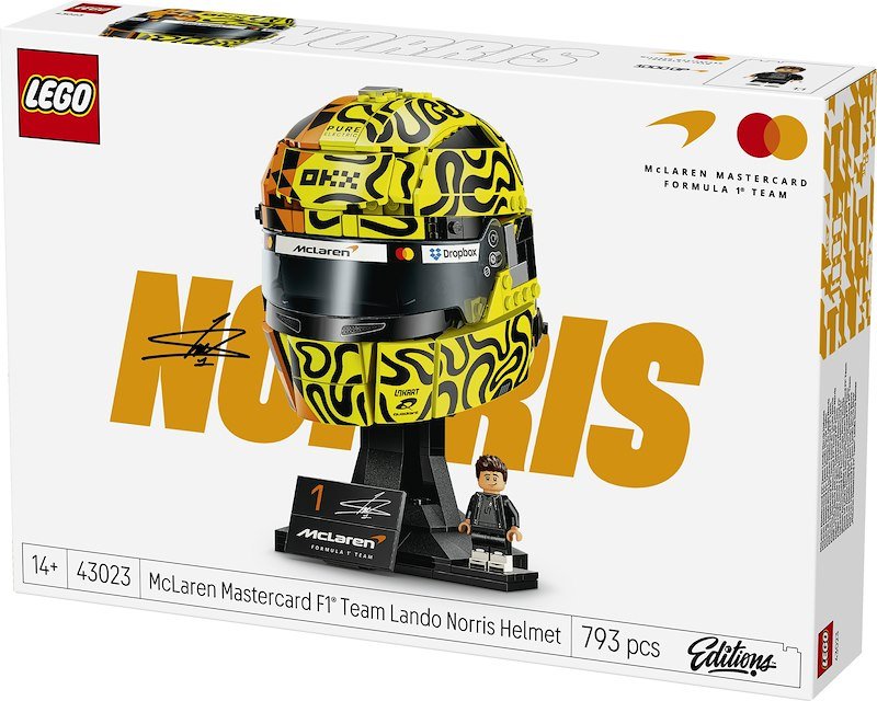 Lego® Casco di Lando Norris McLaren Mastercard F1® Team 43023