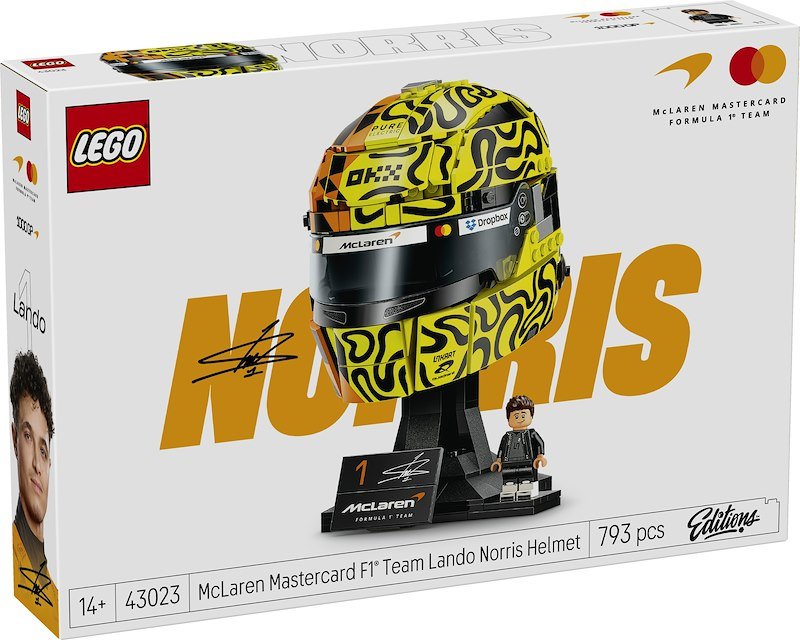 Lego® Casco di Lando Norris McLaren Mastercard F1® Team 43023