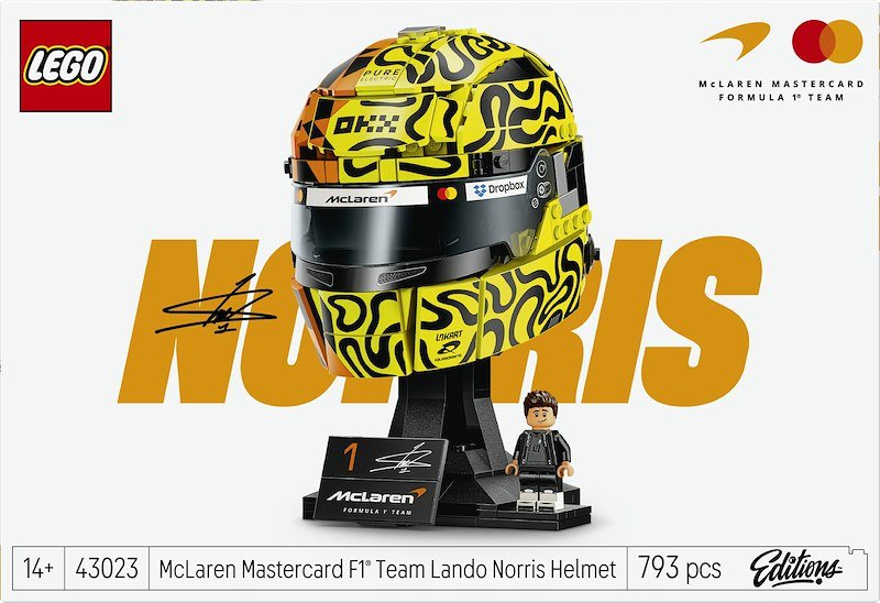 Lego® Casco di Lando Norris McLaren Mastercard F1® Team 43023