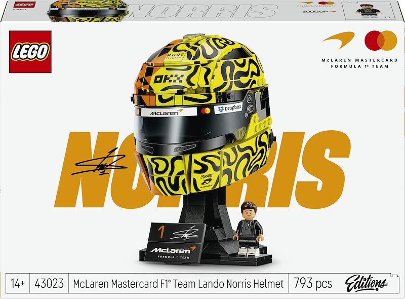 Lego® Casco di Lando Norris McLaren Mastercard F1® Team 43023