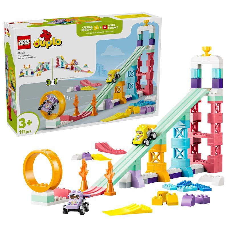 Lego Rampe creative 3 in 1 con veicoli 10478
