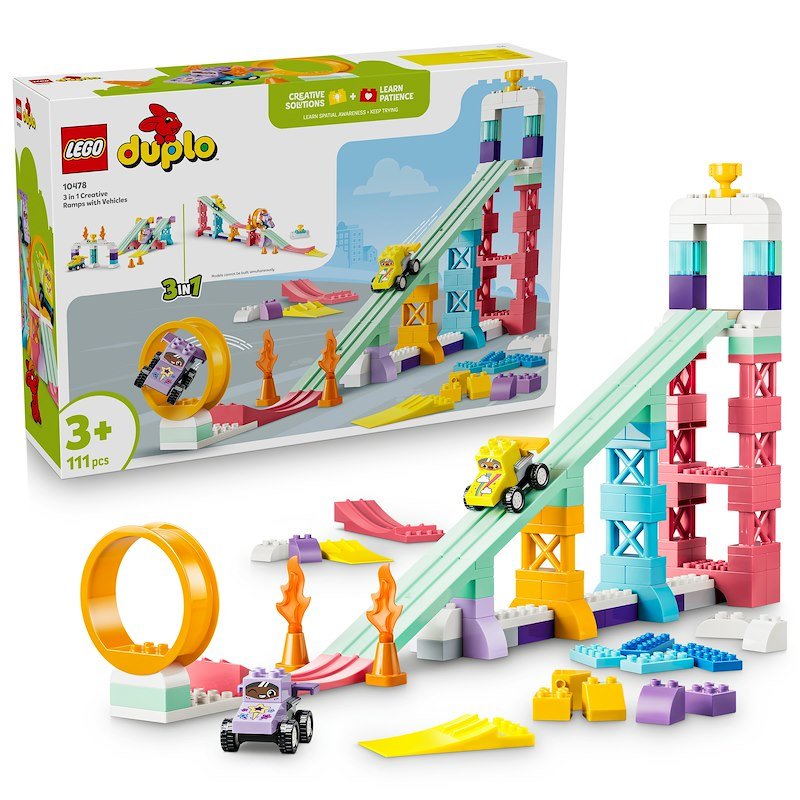 Lego Rampe creative 3 in 1 con veicoli 10478