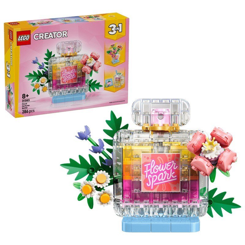 Lego® Creatori 3-in-1 Boccetta di profumo con decorazione floreale 31383