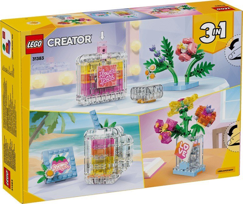 Lego® Creatori 3-in-1 Boccetta di profumo con decorazione floreale 31383