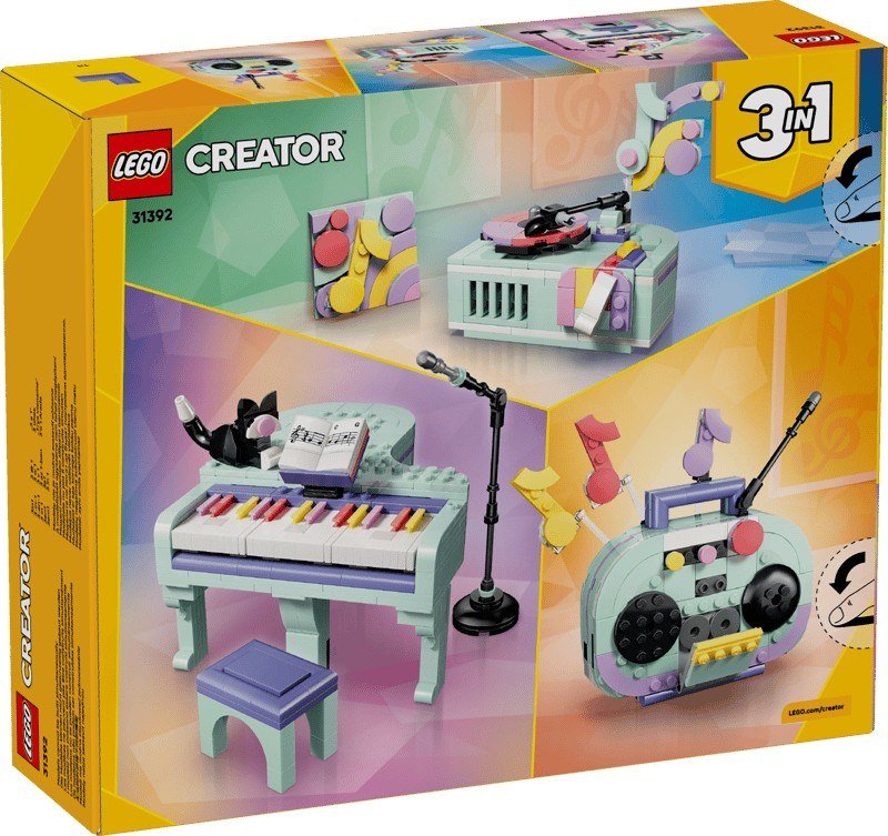 Lego® Creatori 3-in-1 Pianoforte decorativo con gatto 31392