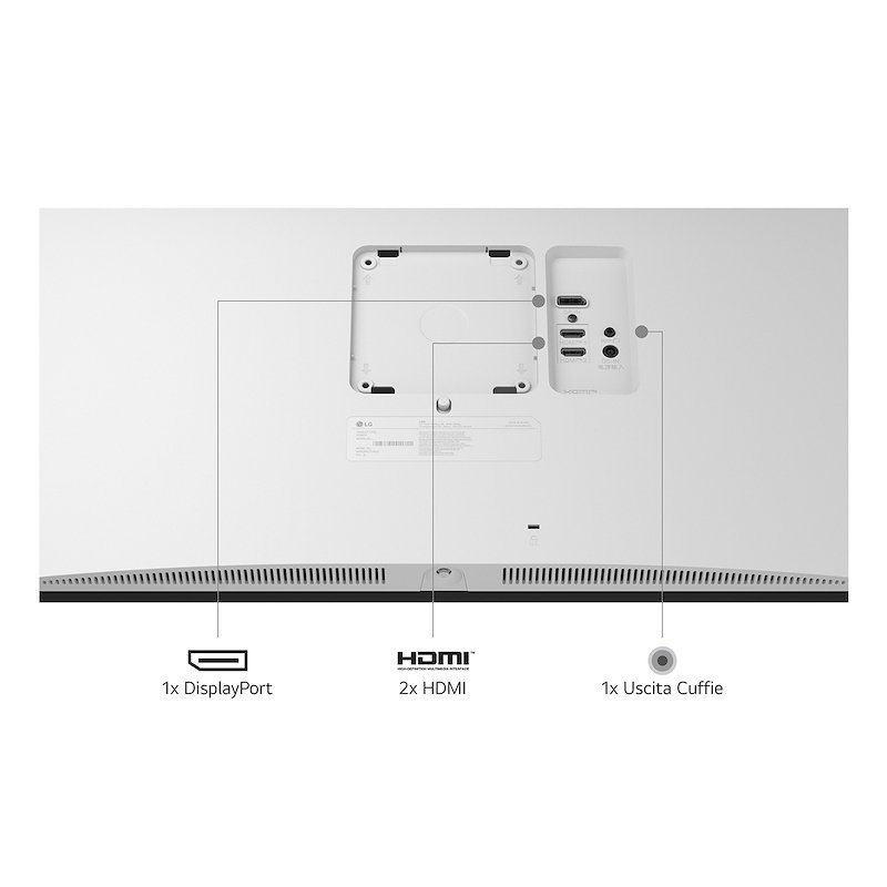 Lg Monitor 27" 27us550 Bianco