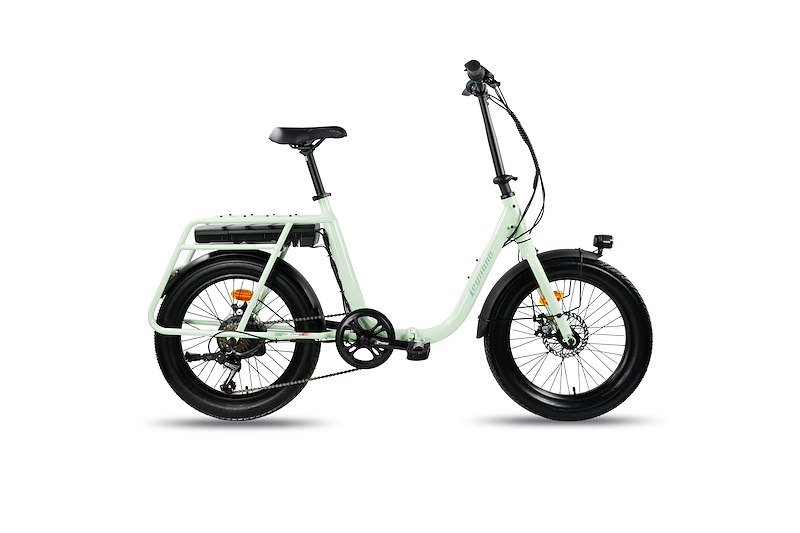 Legnano E-Bike Family Cargo Pieghevole 20” Atlas Flex Verde Pastello