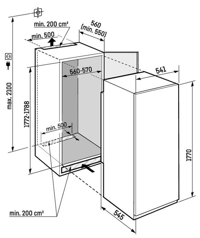 Liebherr Frigorifero 1 Porta IRBSD 5121-22 275 l