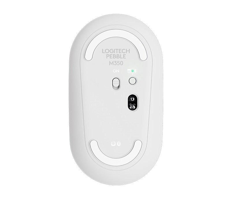 Logitech Mouse M350 Pebble Wireless Mouse 2 OffWhite