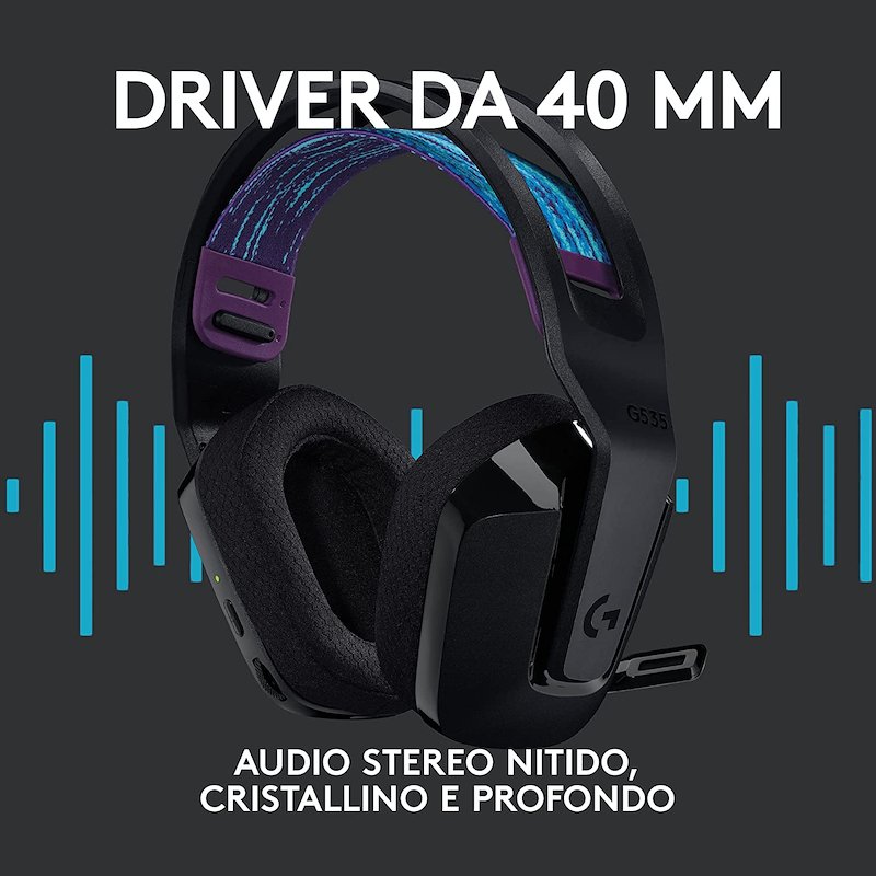 Logitech Headband G535 Wireless Gaming Headset  981-000972