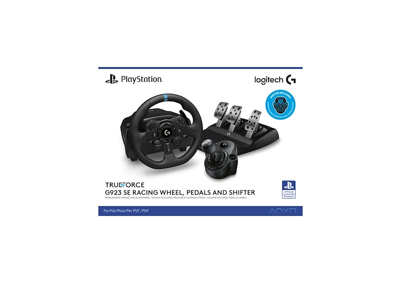 Logitech Volante da corsa e pedali G923 SE (PS5/PS4/PC) + leva del cambio Driving Force Nero