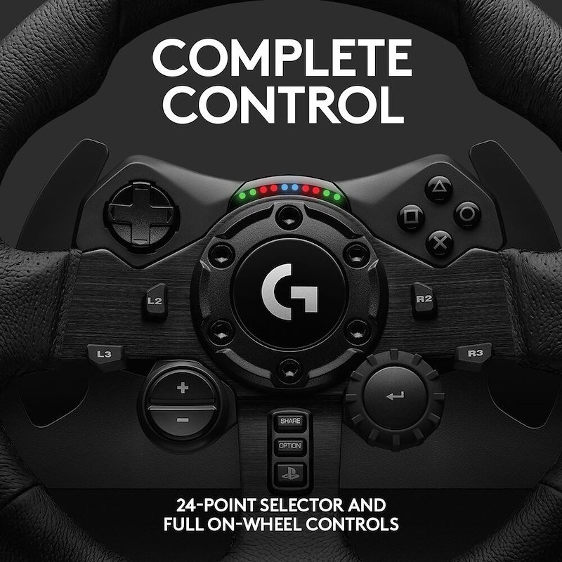 Logitech Volante da corsa e pedali G923 SE (PS5/PS4/PC) + leva del cambio Driving Force Nero