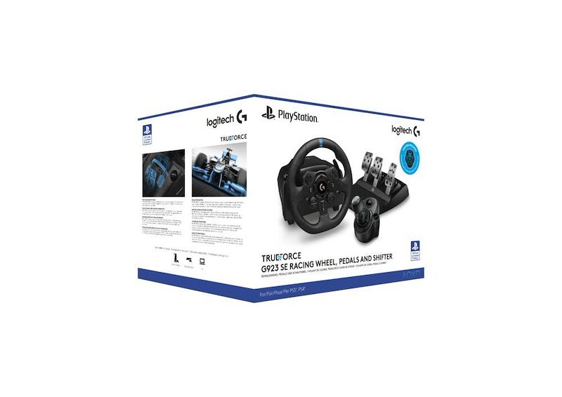 Logitech Volante da corsa e pedali G923 SE (PS5/PS4/PC) + leva del cambio Driving Force Nero