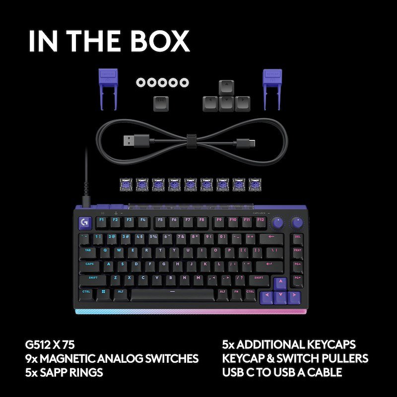 Logitech tastiera Gaming G512 X 75 - Black