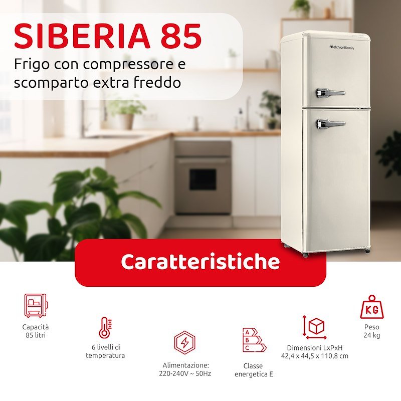 Melchioni Frigorifero Siberia 86 Panna