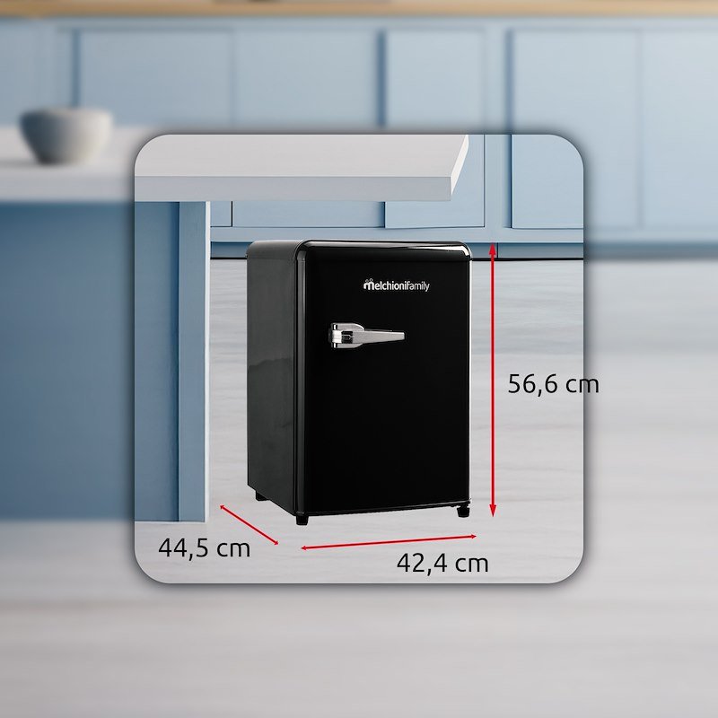 Melchioni Frigorifero SottoTavolo Siberia 45L Nero