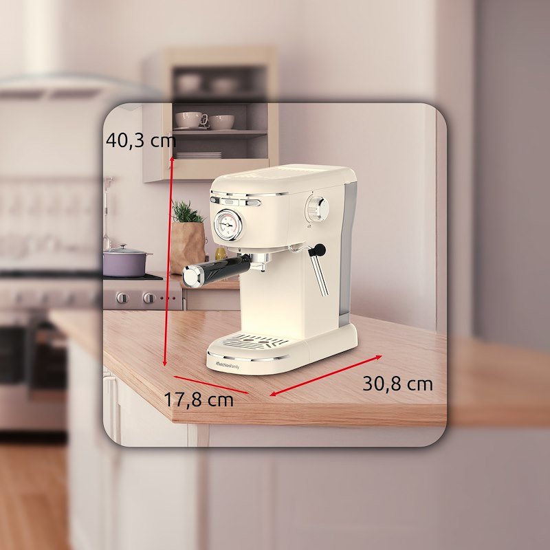 Melchioni Macchina caffè Espresso 3 in 1 Aromatica Plus Bianco