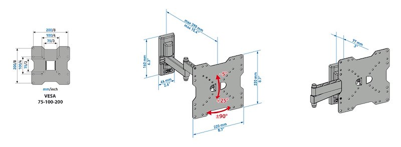 Meliconi Staffa TV 26-40" Cme Edr200