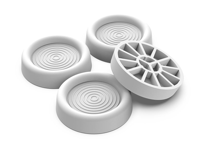 Meliconi Supporti Antivibrazione 4Pz per Lavatrice 656102