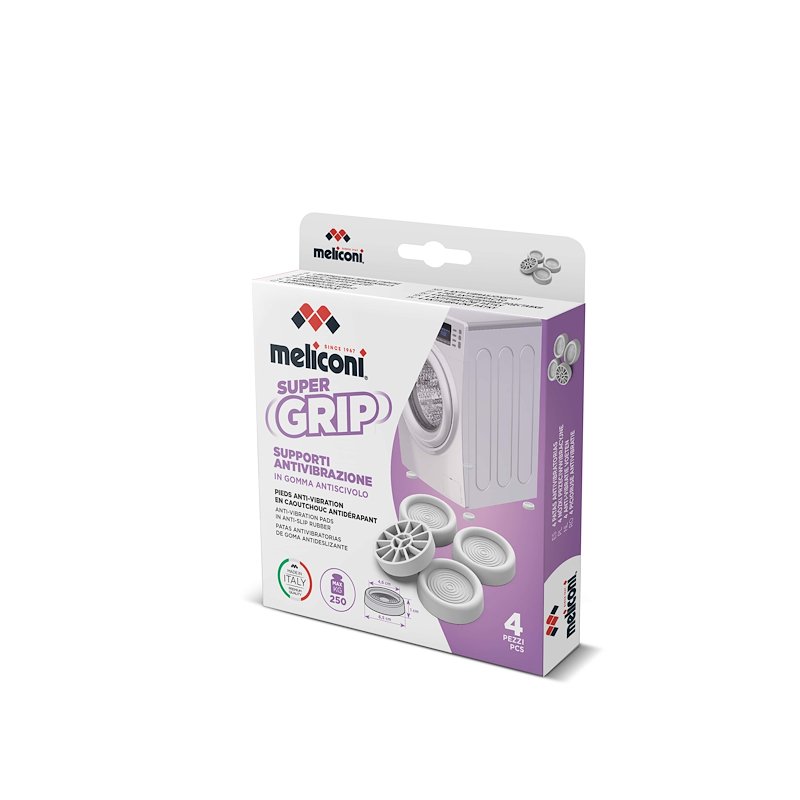 Meliconi Supporti Antivibrazione 4Pz per Lavatrice 656102