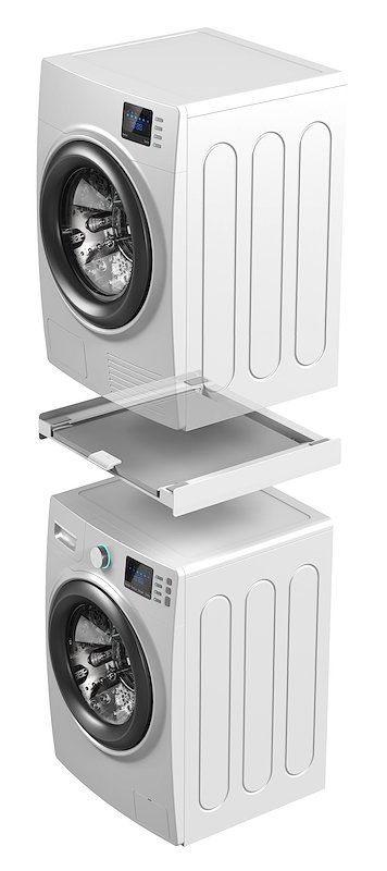 Meliconi Kit Sovrapposizione Universale Lavatrice-Asciugatrice Torre Pro L60 656114