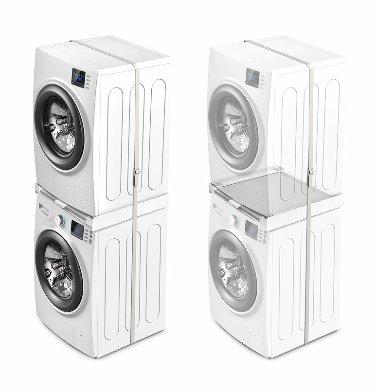 Meliconi Kit Sovrapposizione Universale Lavatrice-Asciugatrice Torre Pro L60 656114
