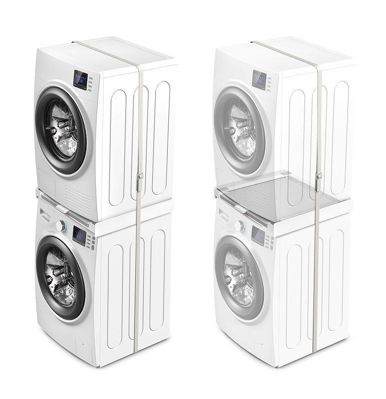 Meliconi Kit Sovrapposizione Universale Lavatrice-Asciugatrice Torre Pro L60 656114