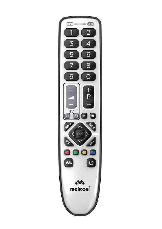 Meliconi Telecomando Universale Gb Pratico 2+ Bianco lucido / Bianco opaco