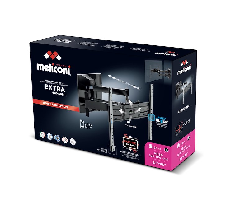 Meliconi Supporto Tv 32" - 85" tv Extra 400sdrp Plus