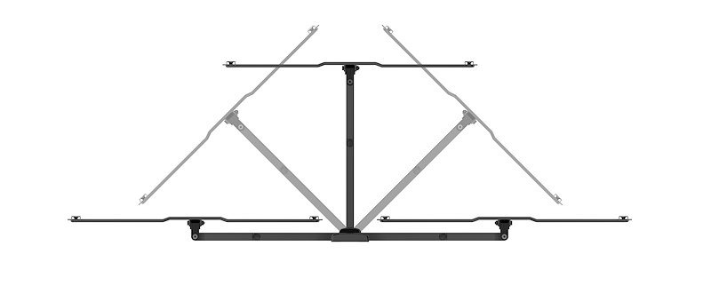 Meliconi Supporto TV Flatstyle FDR 600 Metallo Nero