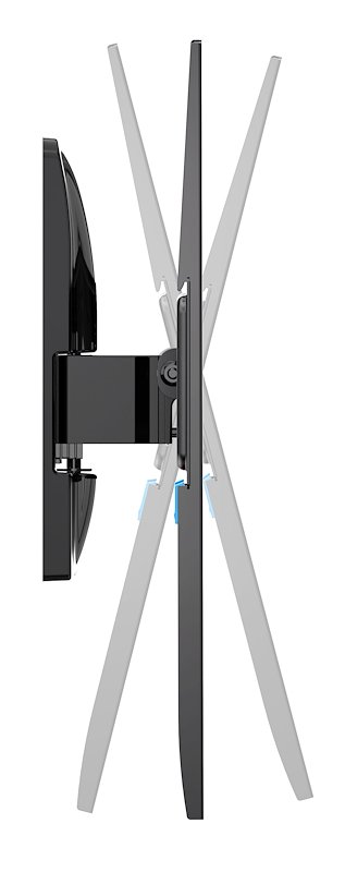 Meliconi Supporto TV 32" - 77" Extra 400 Tilt N Turn Cg Nero