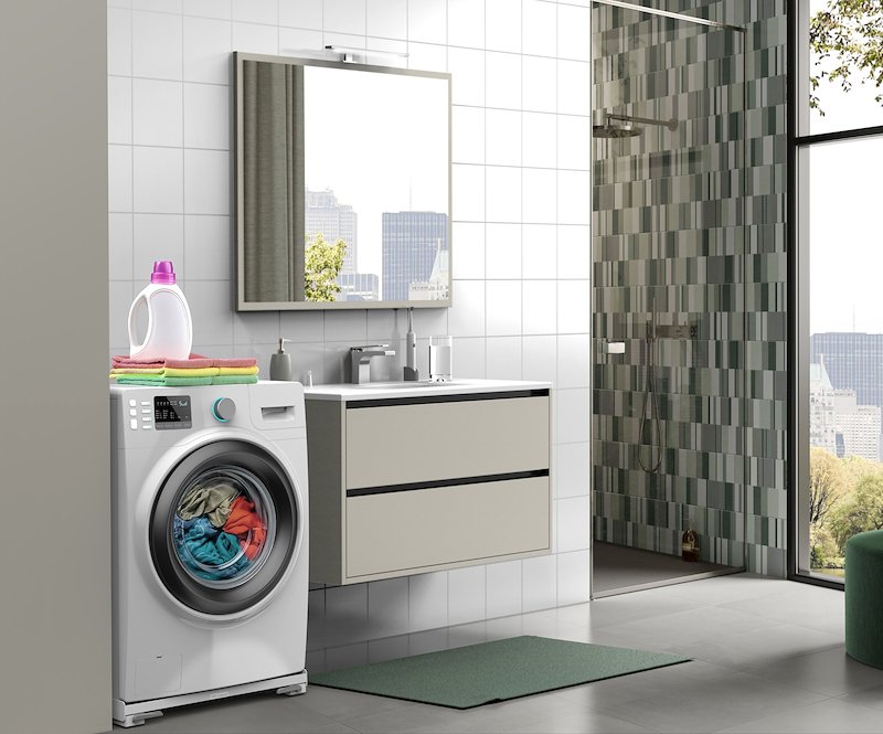 Meliconi - Base Anti-Vibrazione Lavatrice e Asciugatrice Slim - Base Move Slim