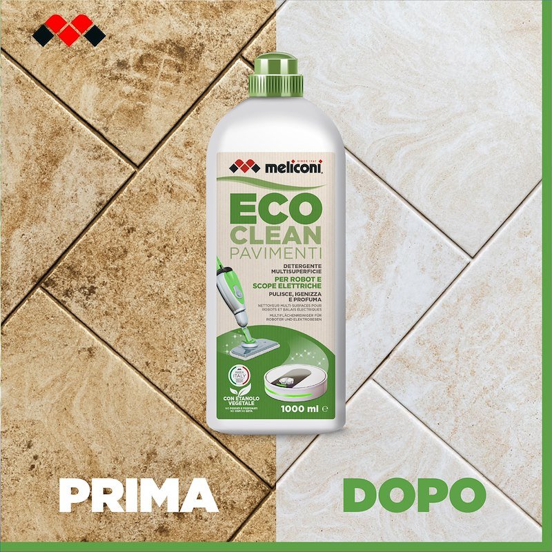 Meliconi Detergente Pavimenti per Scope Elettriche e Robot Eco Clean 621029