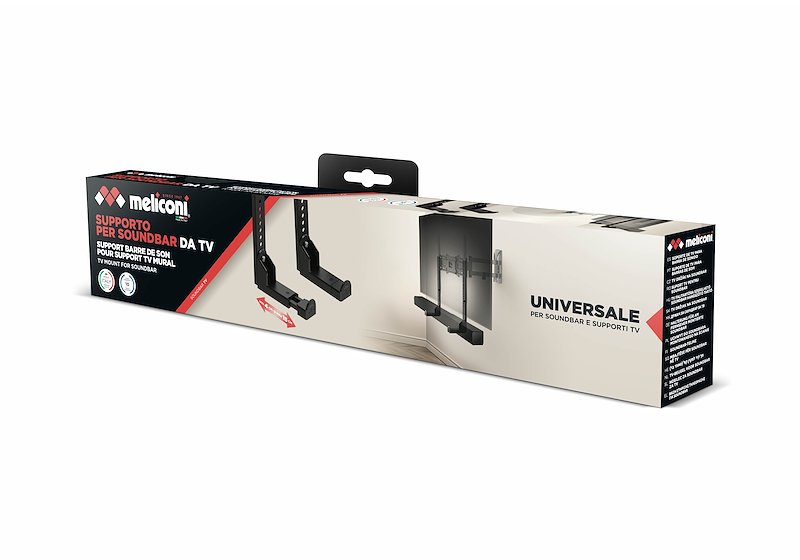 Meliconi Supporto soundbar TV 480529 nero