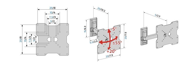 Meliconi Staffa TV Flatstyle Fr200 It 580458
