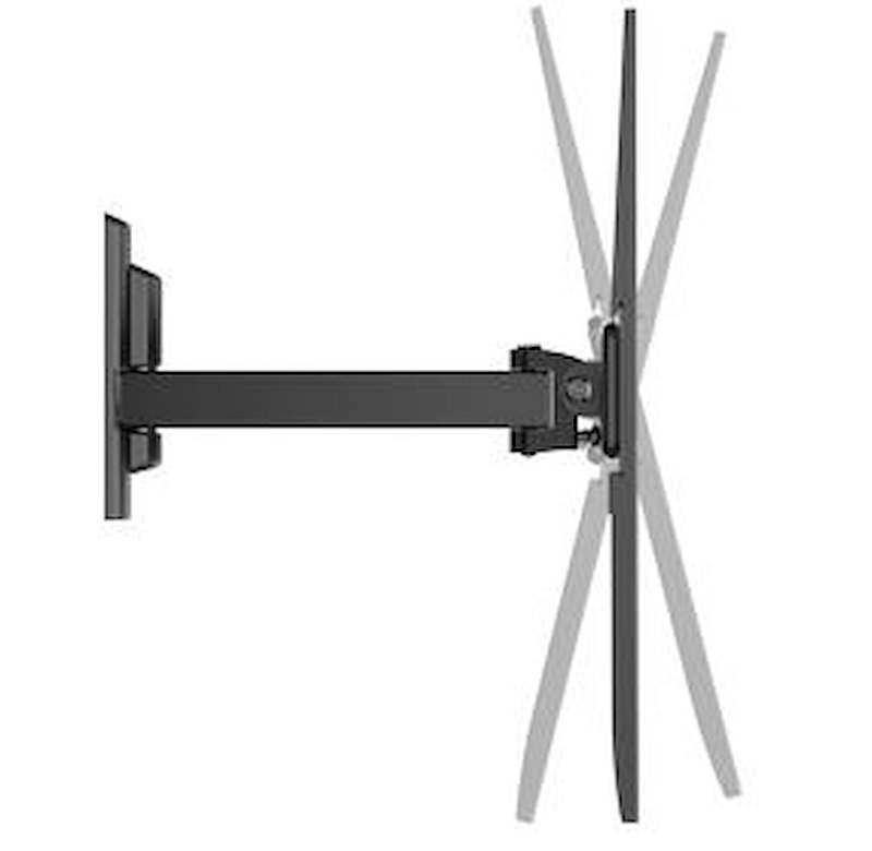 Staffa TV Da Parete Meliconi SpaceSystem FLAT 400 SLIM – Per TV 40-82", VESA Fino A 400x400, Carico 50kg, Distanza 1.5cm, Adatta A Cartongesso