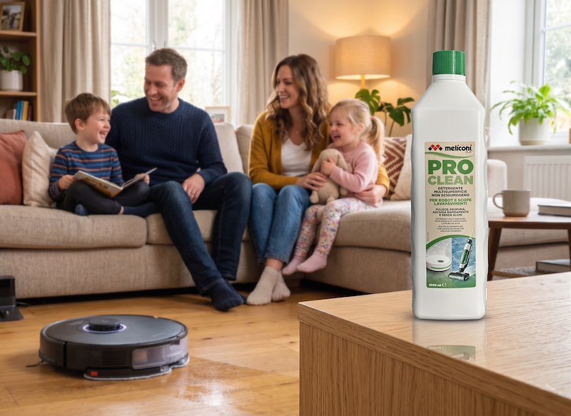 Meliconi Detergente pavimenti per scope elettriche e robot 1L PRO CLEAN PAVIMENTI 621039