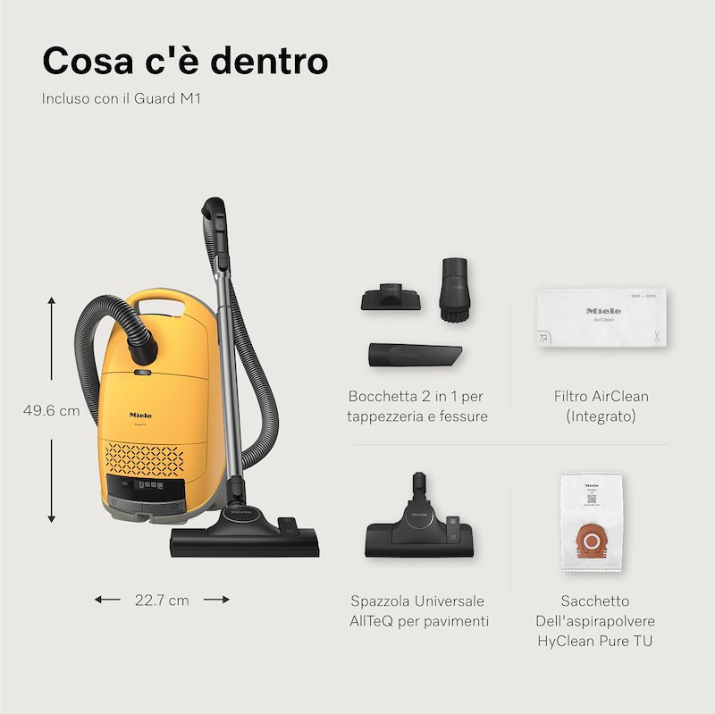Miele Aspirapolvere a Traino Guard M1 Giallo Tramonto