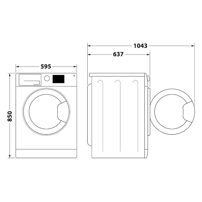 Hotpoint-ariston Lavatrice a libera installazione Nr 849g Ws A It Bianco