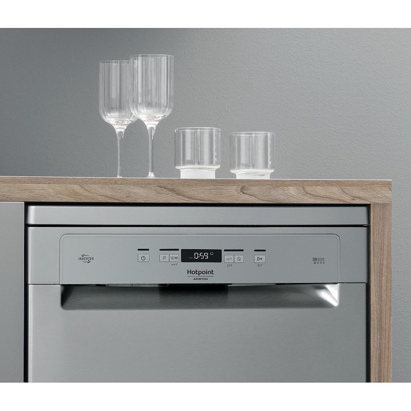 Hotpoint Lavastoviglie HFC 3C41 CW X Acciaio inossidabile