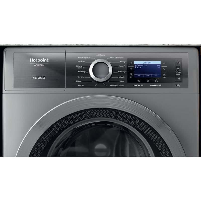 Hotpoint Ariston Lavatrice 10 Kg H8 09ads Gpower It Argento