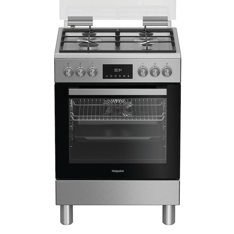 Hotpoint Ariston Cucina Gas Forno Elettrico H6g5lmx Acciaio Inox